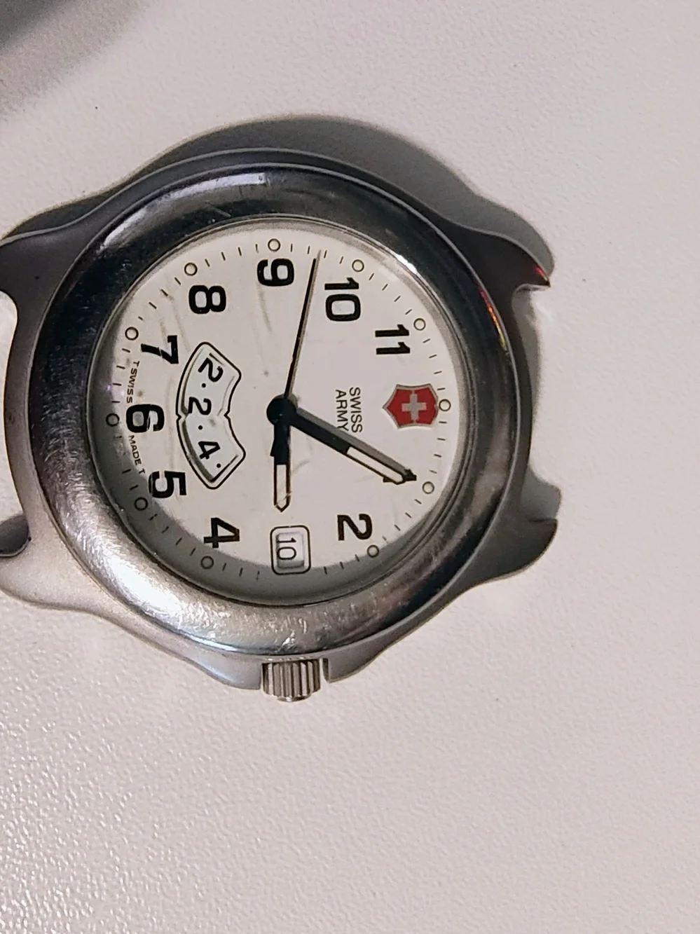 Swiss Army Stainless Steel White Dial Watch